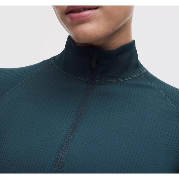 Lululemon Rulu Ribbed Cropped Half Zip - Picture 3 of 7